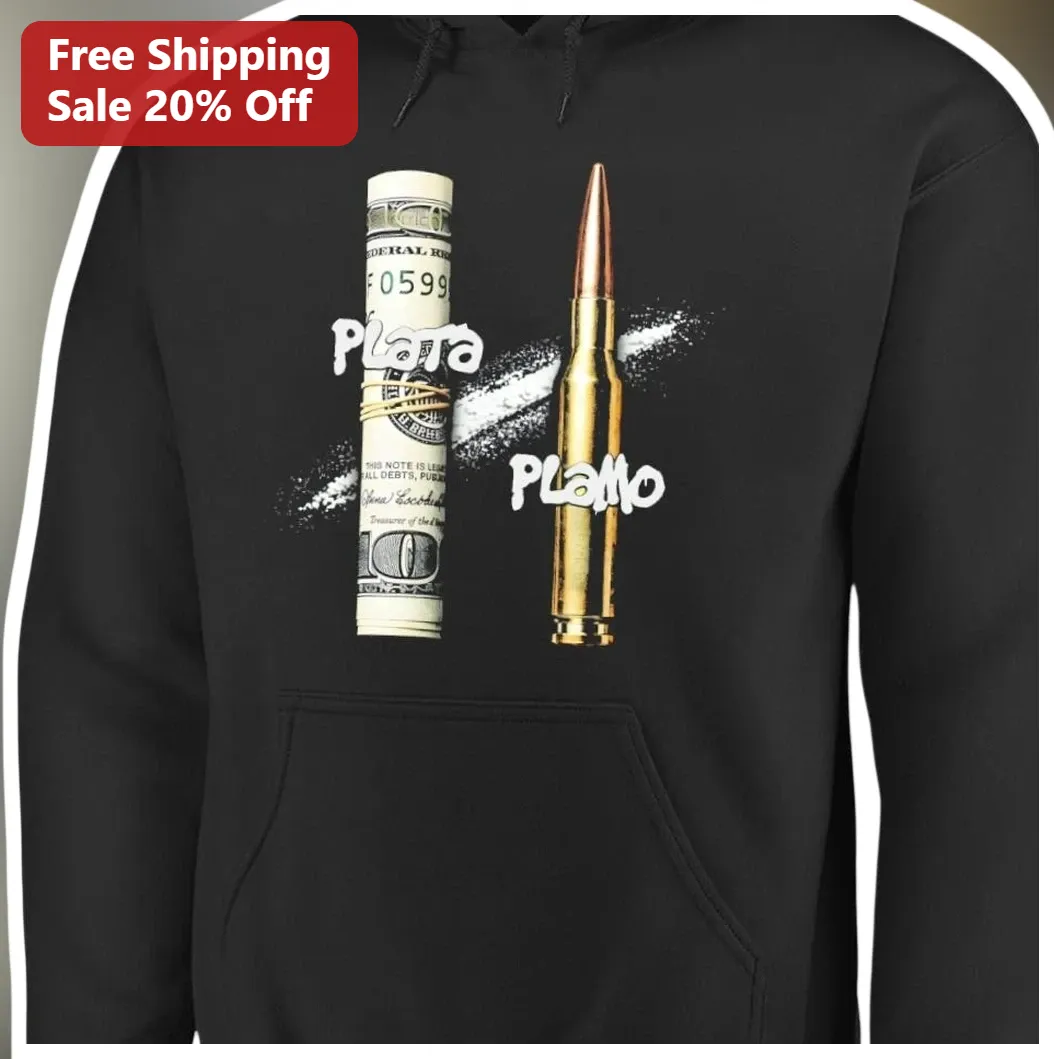 Plata O Plomo Hoodie Narcos Pablo Escobar Quote Black Pullov — Los Angeles Plata O Plomo Hoodie Narcos Pablo Escobar Quote Black Pullover Streetwear Gift available at our Los Angeles warehouse