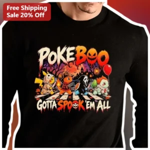 Pokeboo Gotta Spook’em All Tee Halloween Pokemon Parody...