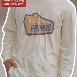 PRIMUS Long Sleeve Tee Sea of Cheese Logo Embroidered Patch Design available at our Los Angeles warehouse