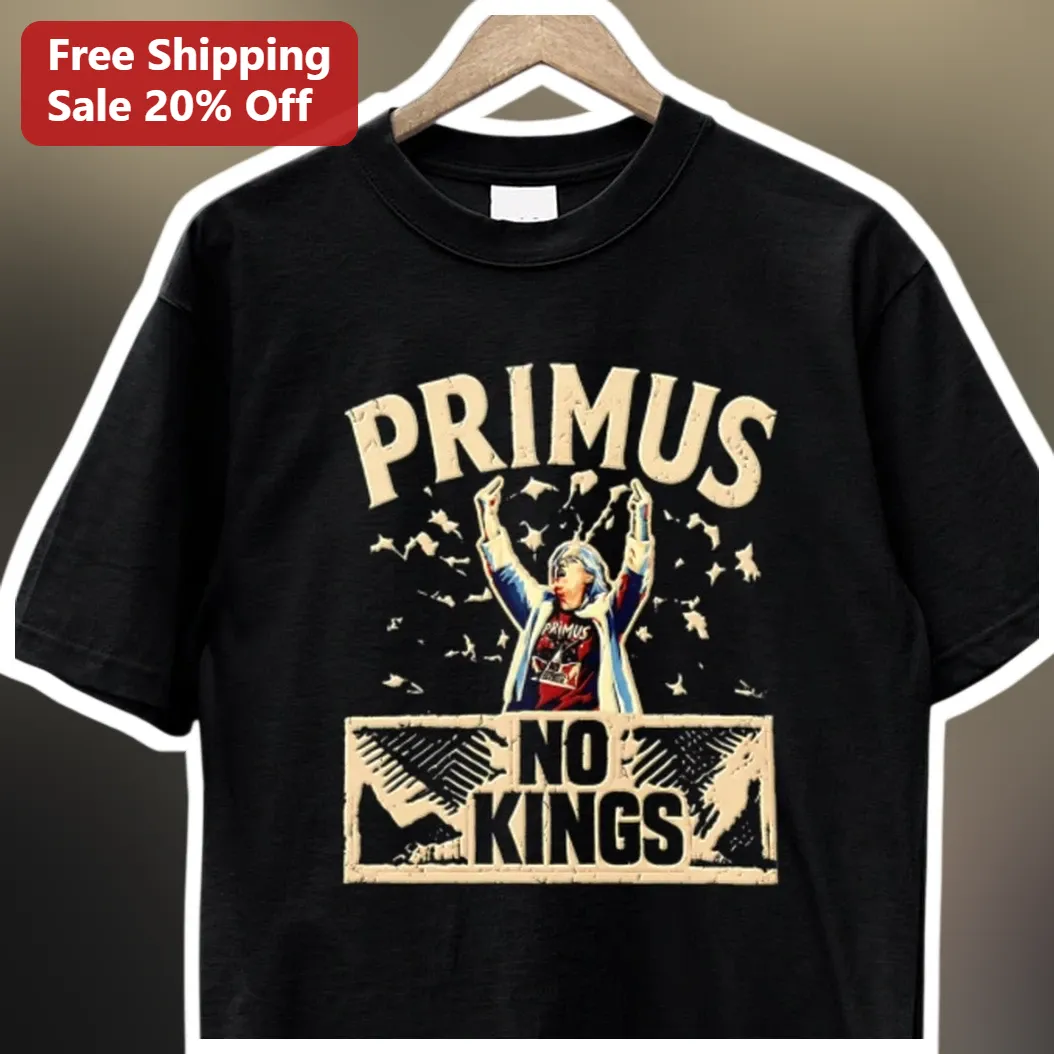 Primus No Kings Vintage Distressed Graphic Tee available at our Los Angeles warehouse