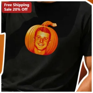 Pumpkin Face Photo Overlay Tee Halloween Funny Graphic Shirt Gift available at our Los Angeles warehouse