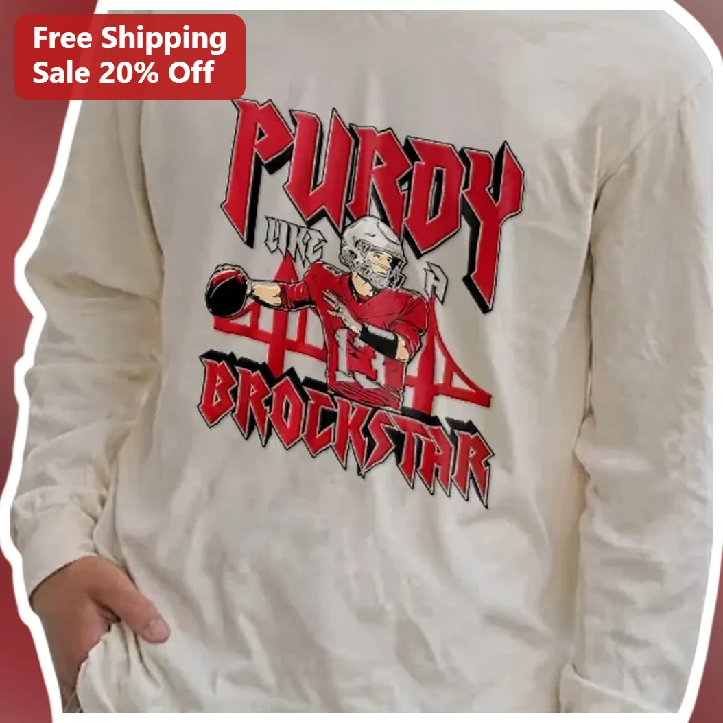 Purdy Brockstar Long Sleeve Tee Christian Purdy San Francisc — Los Angeles Purdy Brockstar Long Sleeve Tee Christian Purdy San Francisco 49ers Fan Apparel available at our Los Angeles warehouse