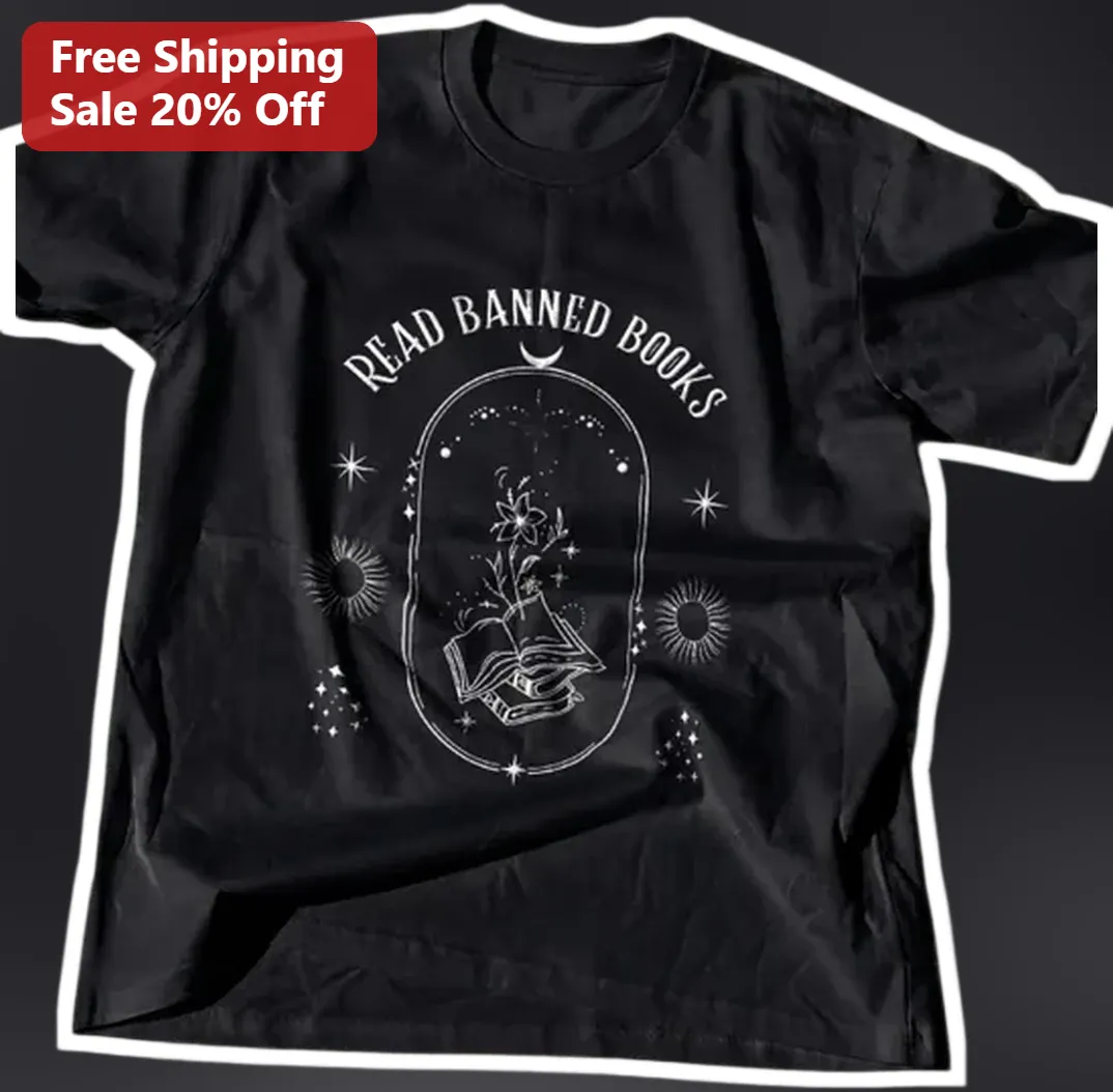 Read Banned Books Tee Witchy Dark Academia Librarian Teacher Gift available at our Los Angeles warehouse