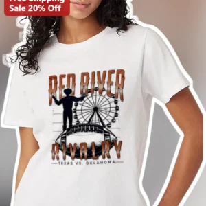 Red River Rivalry Texas vs Oklahoma Tee Vintage College Football Fan Shirt available at our Los Angeles warehouse