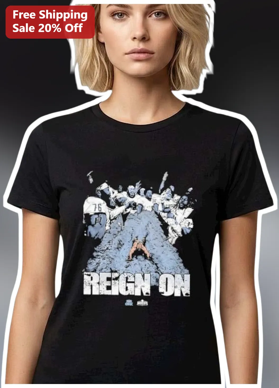 Reign On Football Players Graphic Tee Black Cotton Athletic — Los Angeles Reign On Football Players Graphic Tee Black Cotton Athletic Shirt for Men Women available at our Los Angeles warehouse