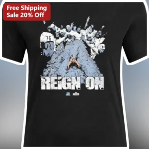 REIGN ON Football Victory Graphic Tee Vintage Championship Celebration Shirt for Men available at our Los Angeles warehouse