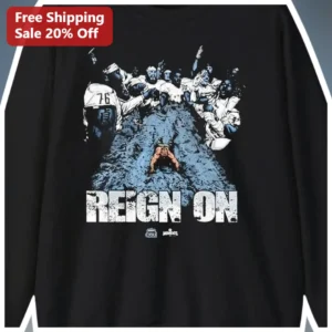 REIGN ON Vintage Football Team Spirit Long Sleeve Tee available at our Los Angeles warehouse