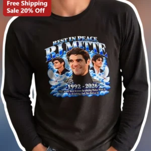 Rest In Peace RJ Mitte Tribute Long Sleeve Tee Breaking Bad Walter White Jr Memorial Gift available at our Los Angeles warehouse