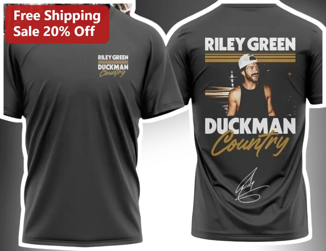 Riley Green Duckman Country Vintage Graphic Tee for Men Wome — Los Angeles Riley Green Duckman Country Vintage Graphic Tee for Men Women available at our Los Angeles warehouse