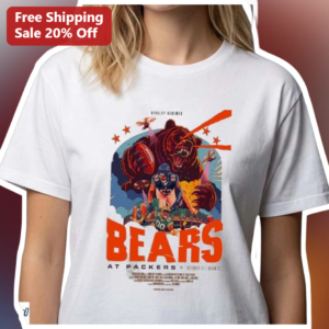 Rivalry Renewed Bears At Packers Vintage NFL Rivalry Tee Chicago Bears Green Bay Packers Gameday Gif available at our Los Angeles warehouse
