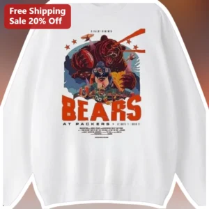 Rivalry Renewed Bears At Packers Vintage NFL Sweatshirt available at our Los Angeles warehouse