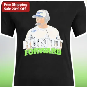 Run It Forward Pete Carroll Seattle Seahawks Coach Graphic Tee available at our Los Angeles warehouse