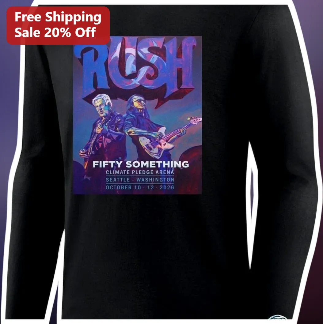 Rush Fifty Something Tour Long Sleeve Tee Classic Rock Band — Los Angeles Rush Fifty Something Tour Long Sleeve Tee Classic Rock Band Merch Vintage Style Gift for Fans available at our Los Angeles warehouse