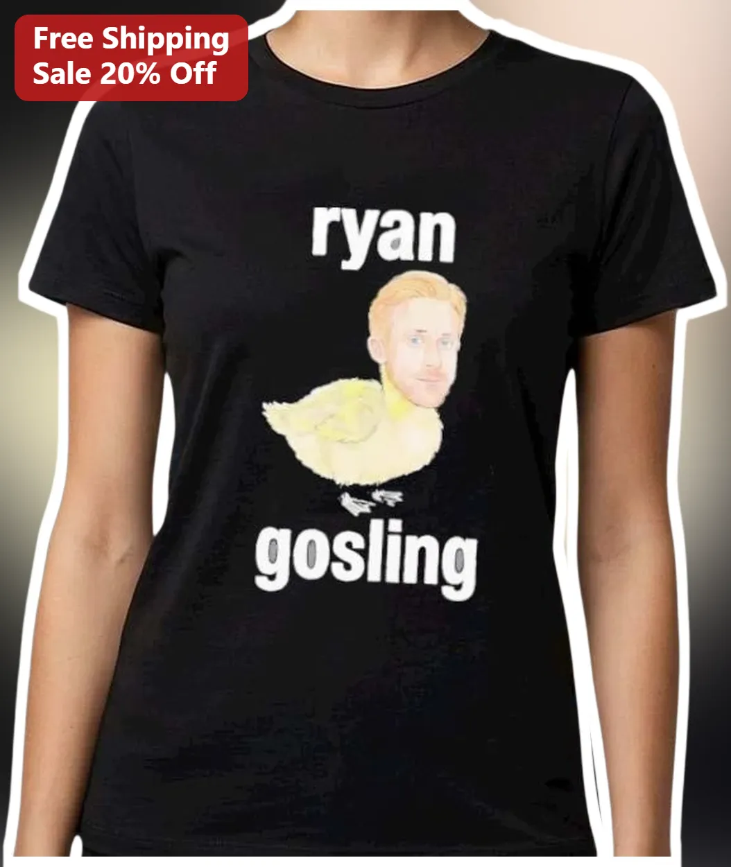 Ryan Gosling Meme Tee Funny Duck Graphic T-Shirt for Fans available at our Los Angeles warehouse