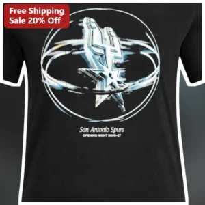 San Antonio Spurs Opening Night 2026-27 Tee Team Basketball Fan Apparel available at our Los Angeles warehouse