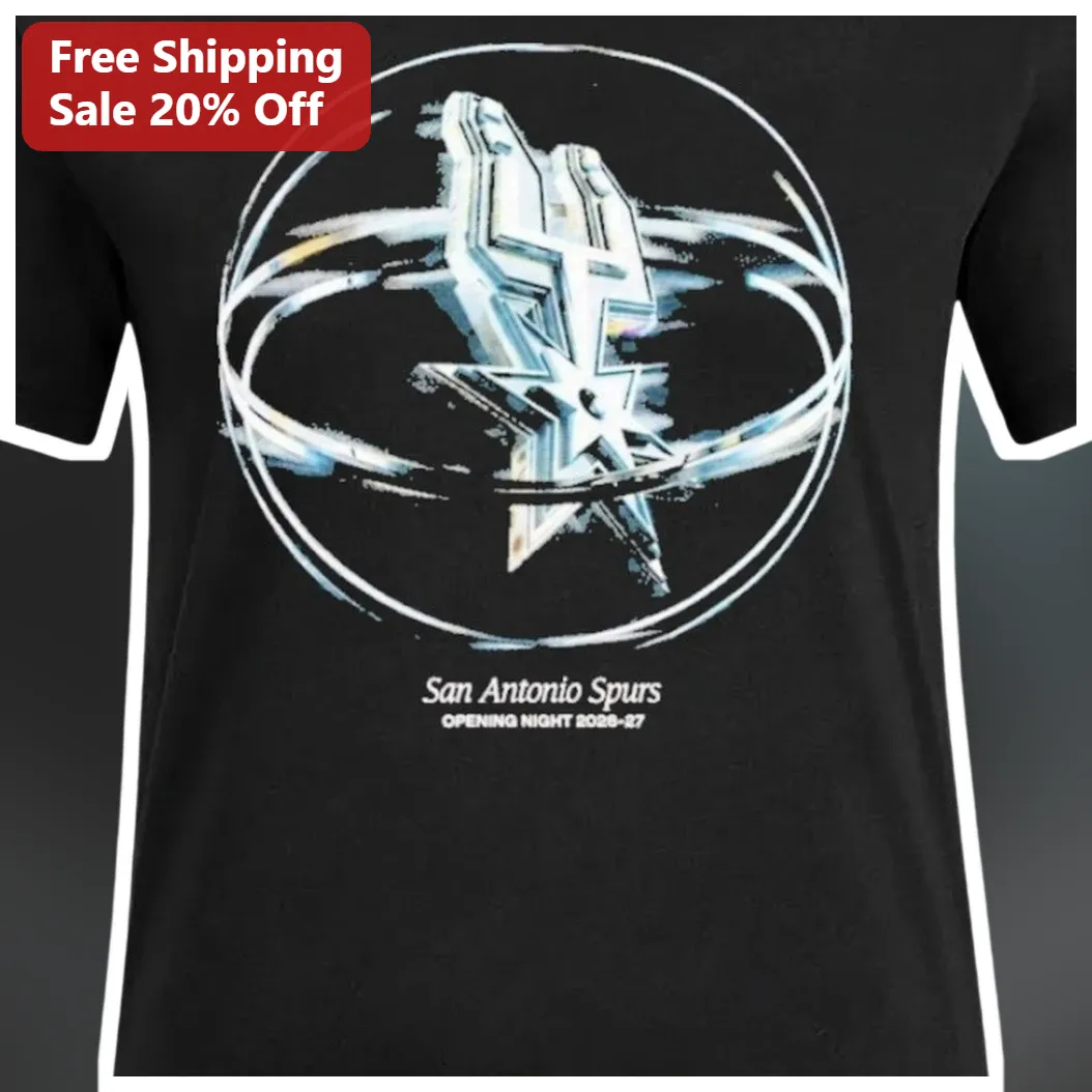 San Antonio Spurs Opening Night 2026-27 Tee Team Basketball Fan Apparel available at our Los Angeles warehouse