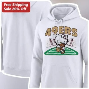 San Francisco 49ers Hello Kitty Cute Football Hoodie available at our Los Angeles warehouse
