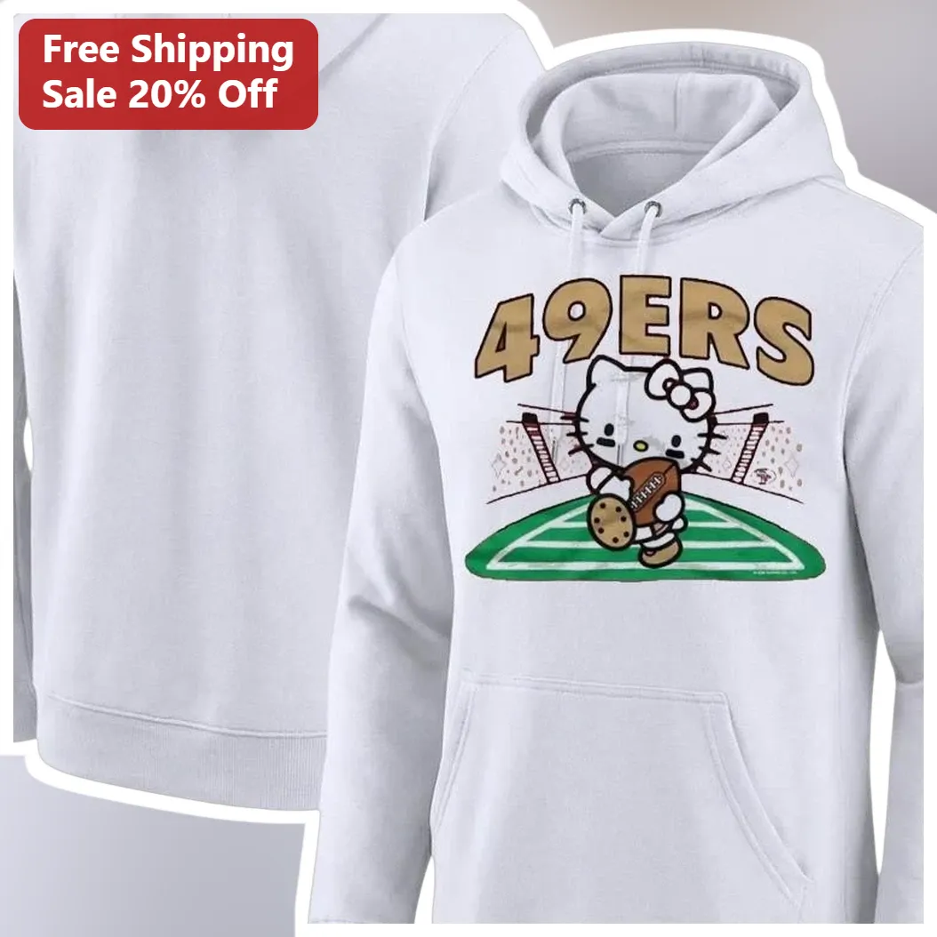 San Francisco 49ers Hello Kitty Cute Football Hoodie available at our Los Angeles warehouse