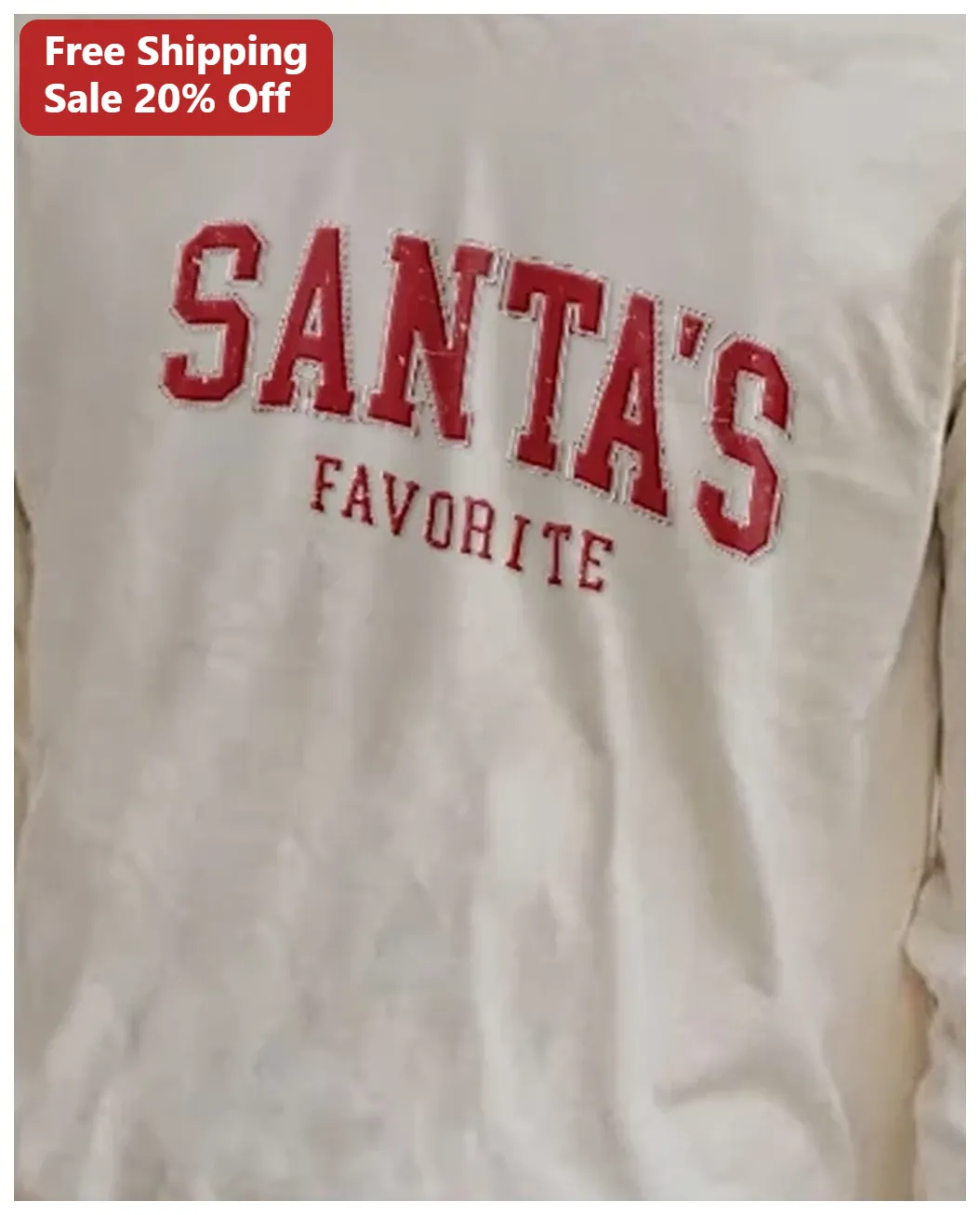 Santa's Favorite Tee Funny Christmas Shirt Holiday Graphic T-Shirt Gift for Kids available at our Los Angeles warehouse