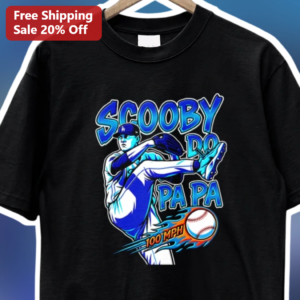 Scooby Doo Pa Pa Baseball Pitcher Graphic Tee Funny Dad Joke Shirt Gift available at our Los Angeles warehouse