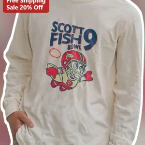 Scott Fish Bowl Long Sleeve Tee Fantasy Football Tournament Merch Gift available at our Los Angeles warehouse