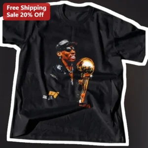 Shai Gilgeous-Alexander NBA Finals MVP Championship Trophy Graphic Tee available at our Los Angeles warehouse
