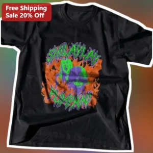 SHILLAPLAH PUMPKING Tee Horror Meme Graphic Shirt for Halloween available at our Los Angeles warehouse