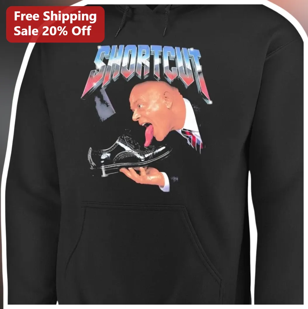 SHORTCUT Hoodie Rudy Giuliani Shoe Licking Satire Political Meme Pullover available at our Los Angeles warehouse