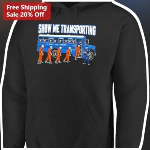 Show Me Transporting Hoodie Funny Senior Retirement Gift for Men Women Black Pullover available at our Los Angeles warehouse
