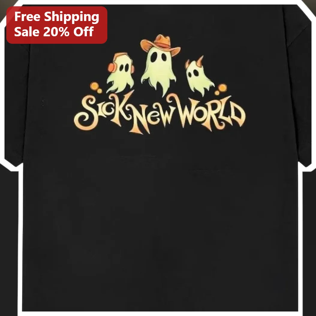 Sick New World Tee 2026 Festival Merch Graphic Shirt for Fans available at our Los Angeles warehouse