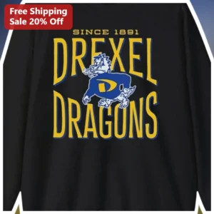 Since Drexel Dragons Long Sleeve Tee Vintage Collegiate University Apparel Gift available at our Los Angeles warehouse