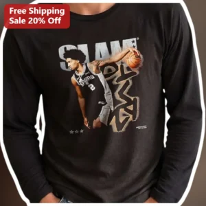 SLAM DUNK Victor Wembanyama Long Sleeve Tee Basketball Fan Apparel available at our Los Angeles warehouse