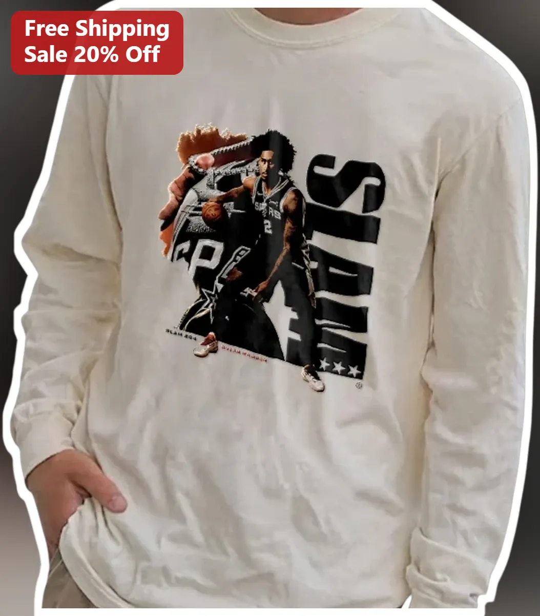 SLAM Victor Wembanyama Basketball Player Graphic Long Sleeve Tee available at our Los Angeles warehouse