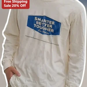 Smarter Better Tougher Los Angeles Long Sleeve Tee Vintage Athletic Baseball Fan Apparel available at our Los Angeles warehouse