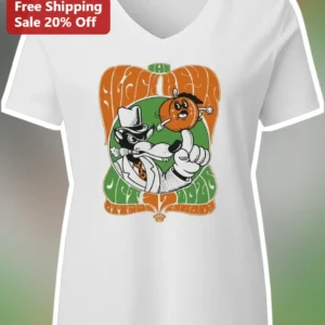Speedy Gonzales Halloween Pumpkin V-Neck Tee Looney Tunes...