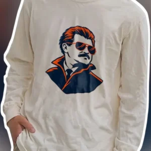 Stalin Long Sleeve Tee Joseph Stalin Soviet Union Leader Portrait Unisex History Gift Shirt available at our Los Angeles warehouse