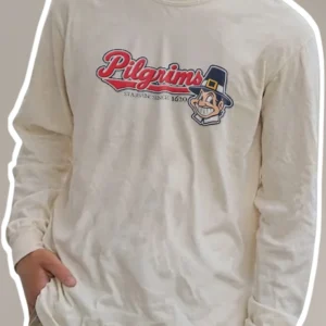 Starvin' Since Pilgrims Long Sleeve Tee Funny Thanksgiving Gift available at our Los Angeles warehouse
