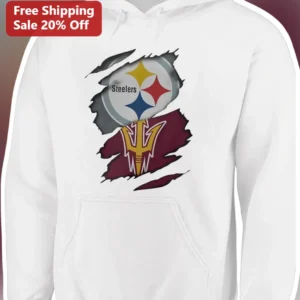 Steelers Hoodie Steelers ASU Sun Devils Dual Team Fan Pullover available at our Los Angeles warehouse