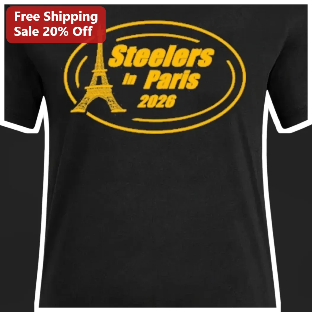 Steelers in Paris 2026 Tee NFL Game Week 7 Steelers Fan Apparel available at our Los Angeles warehouse