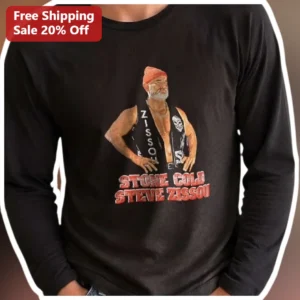 Stone Cold Steve Zissou Long Sleeve Shirt The Life Aquatic Wes Anderson Movie Fan Gift available at our Los Angeles warehouse