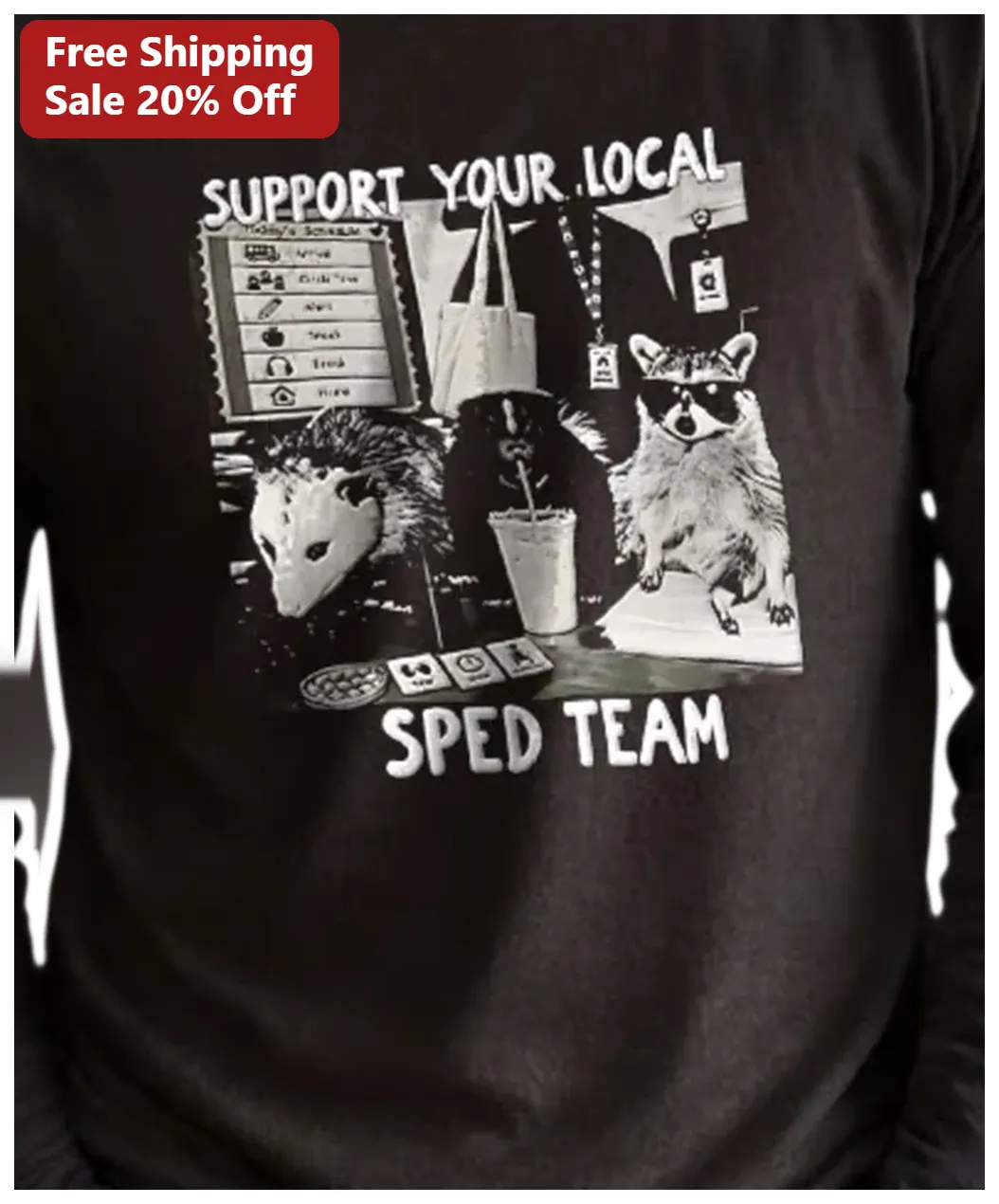 Support Your Local SPED Team Special Education Teacher Gift — Los Angeles Support Your Local SPED Team Special Education Teacher Gift Long Sleeve Shirt available at our Los Angeles warehouse