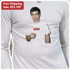 Supreme Long Sleeve Tee Jimmy Fallon Meme Box Logo Parody Streetwear Graphic Shirt available at our Los Angeles warehouse