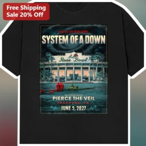 System of a Down Live at the Rose Bowl Vintage Concert Graphic Tee available at our Los Angeles warehouse