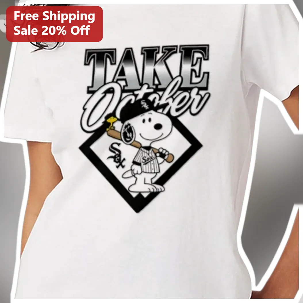 Take October Tee Snoopy Baseball Player Graphic Shirt Chicag — Los Angeles Take October Tee Snoopy Baseball Player Graphic Shirt Chicago White Sox Fan Gear available at our Los Angeles warehouse