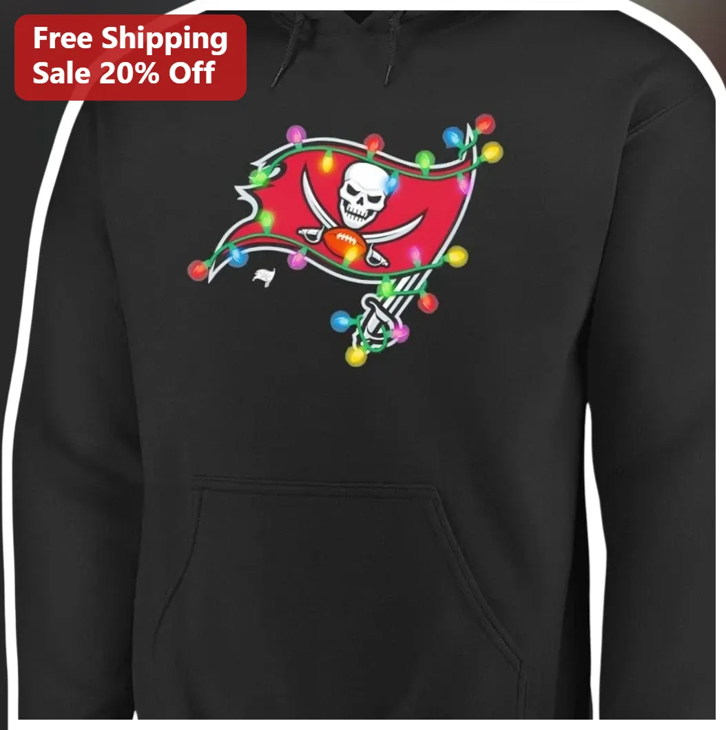 Tampa Bay Buccaneers Christmas Lights Hoodie NFL Holiday Fan — Los Angeles Tampa Bay Buccaneers Christmas Lights Hoodie NFL Holiday Fan Gear available at our Los Angeles warehouse