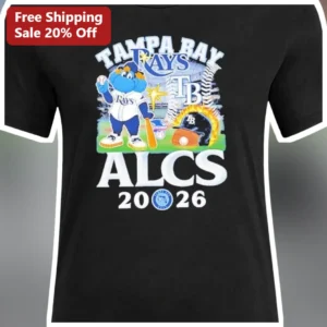 Tampa Bay Rays ALCS 2026 Tee Raymond Mascot Baseball Playoff Fan Gear Shirt available at our Los Angeles warehouse