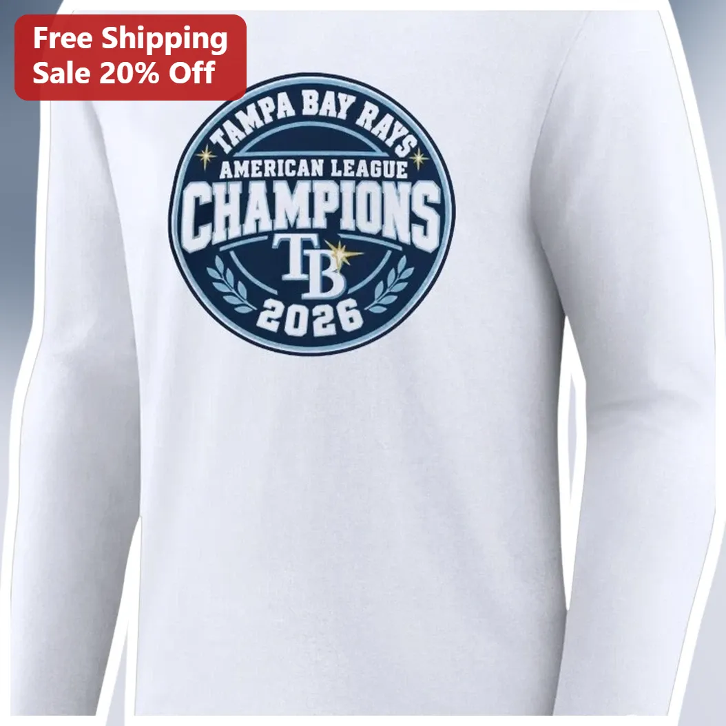Tampa Bay Rays American League Champions 2026 Long Sleeve Te — Los Angeles Tampa Bay Rays American League Champions 2026 Long Sleeve Tee available at our Los Angeles warehouse