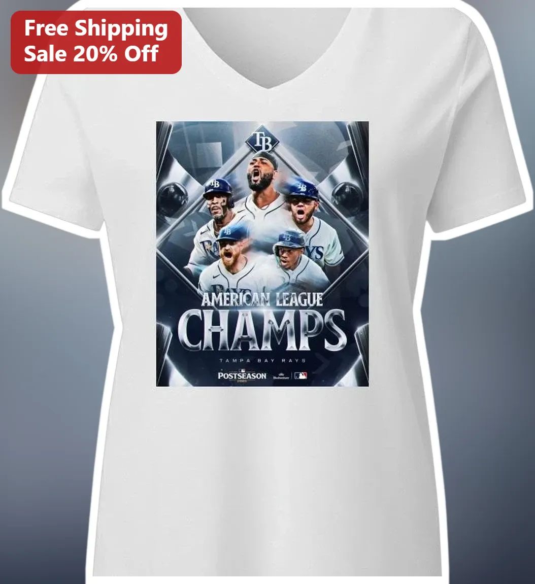 Tampa Bay Rays American League Champs Tee Baseball Fan Comme — Los Angeles Tampa Bay Rays American League Champs Tee Baseball Fan Commemorative Shirt available at our Los Angeles warehouse