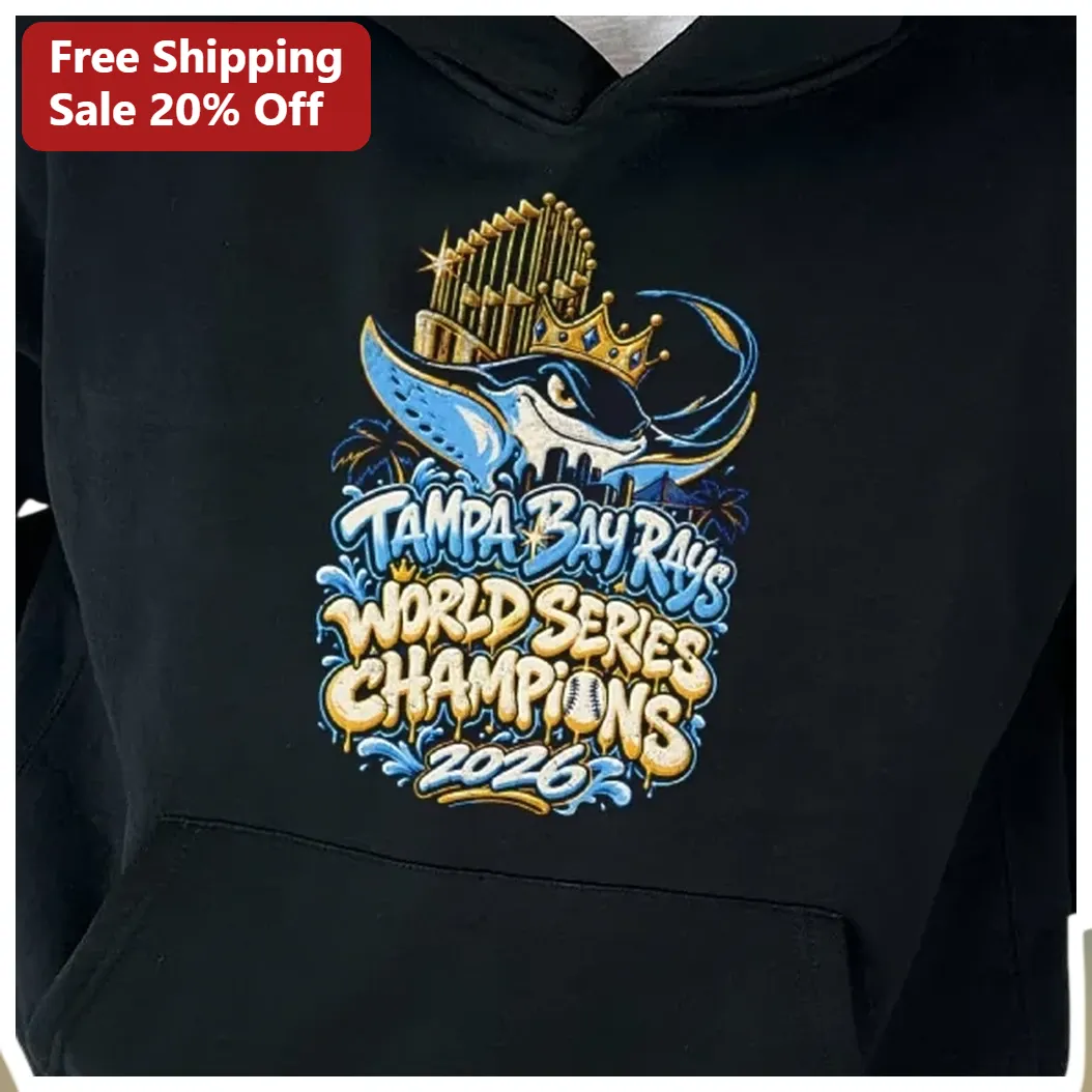 Tampa Bay Rays World Series Champions 2026 Hoodie — Los Angeles Tampa Bay Rays World Series Champions 2026 Hoodie available at our Los Angeles warehouse