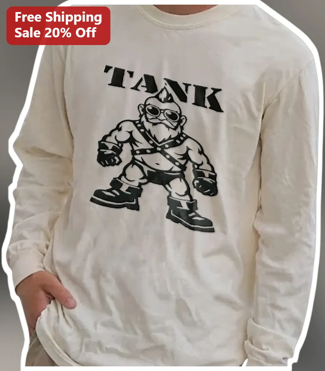 Tank Long Sleeve Tee Retro Gaming Dwarf Character Punk Fantasy Apparel available at our Los Angeles warehouse